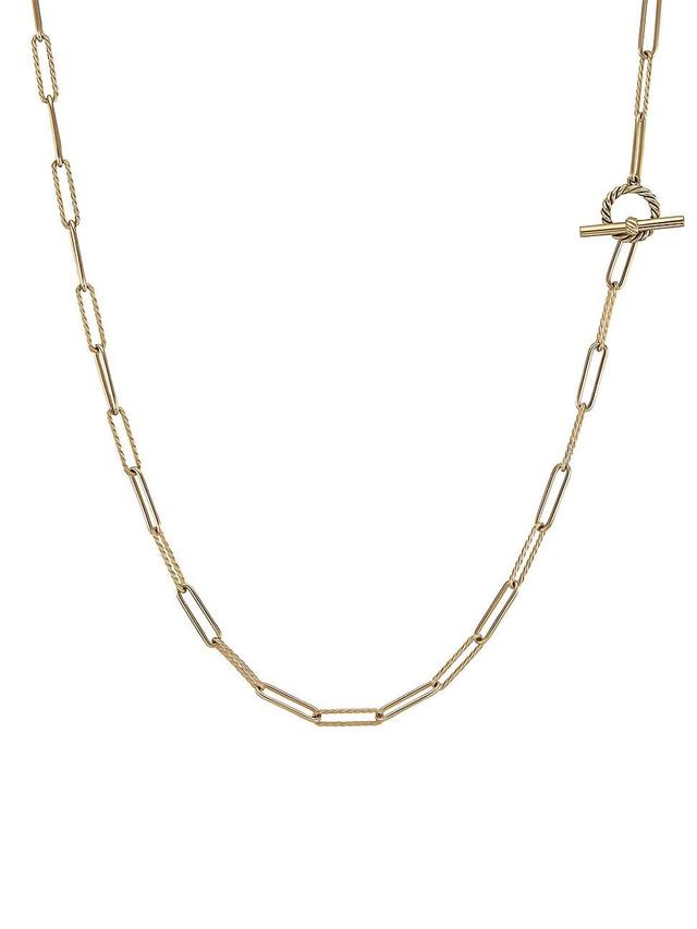 Womens DY Madison Elongated Chain Necklace In 18K Yellow Gold Product Image