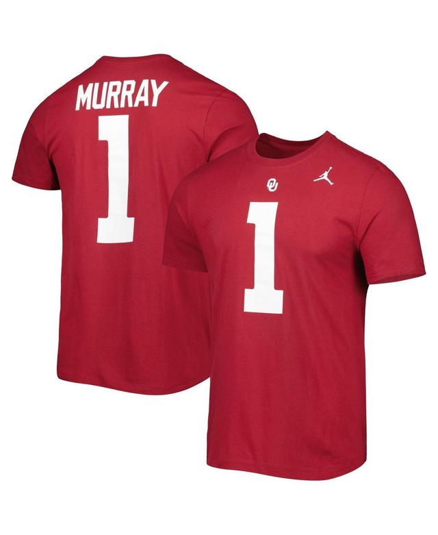 Mens Jordan Kyler Murray Crimson Oklahoma Sooners Alumni Name and Number Team T-shirt Product Image