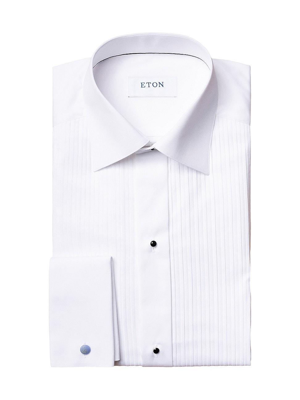 Mens Contemporary-Fit Pleated Bib Dress Shirt Product Image