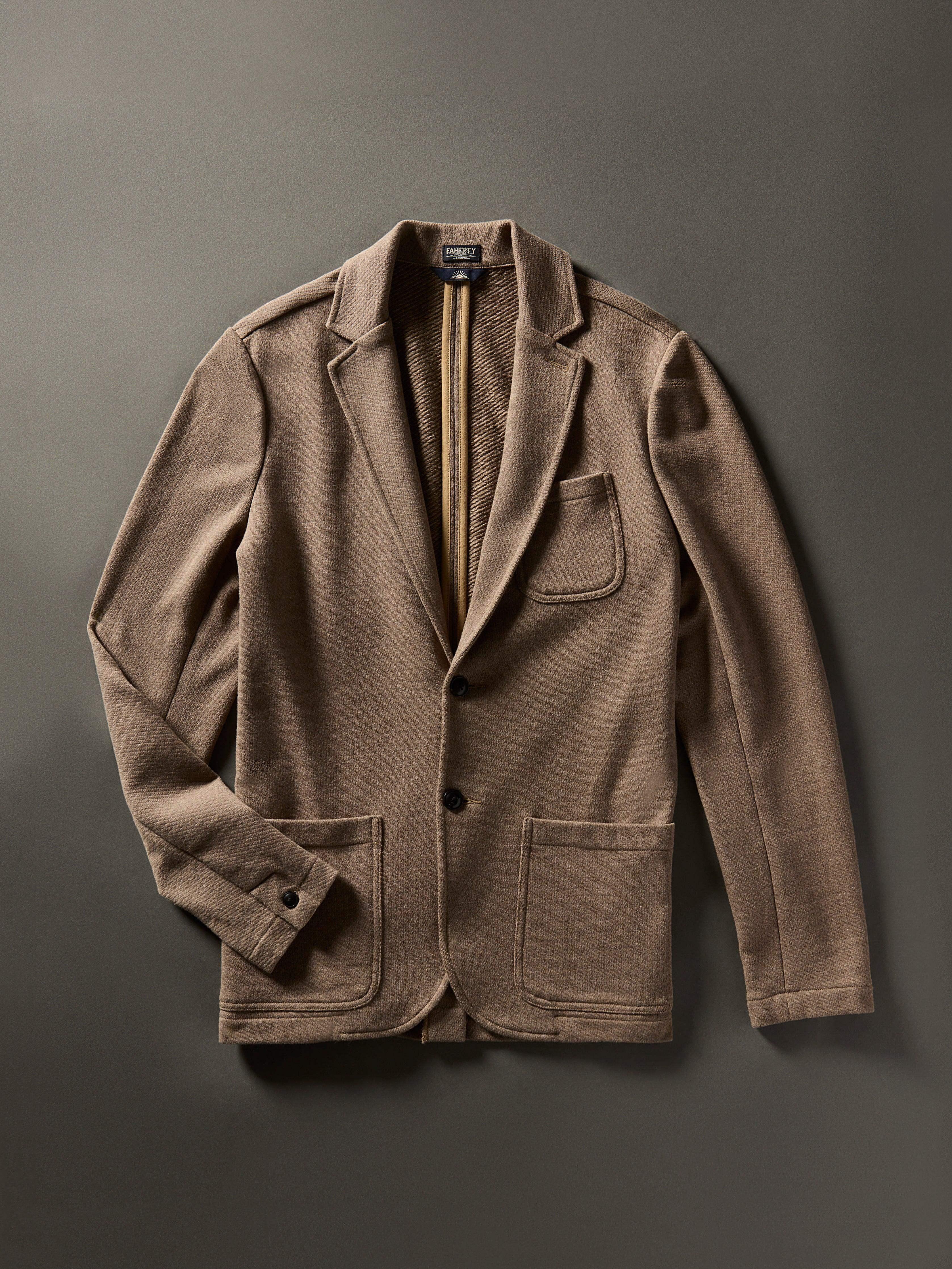 Inlet Knit Blazer - Walnut Melange Male Product Image