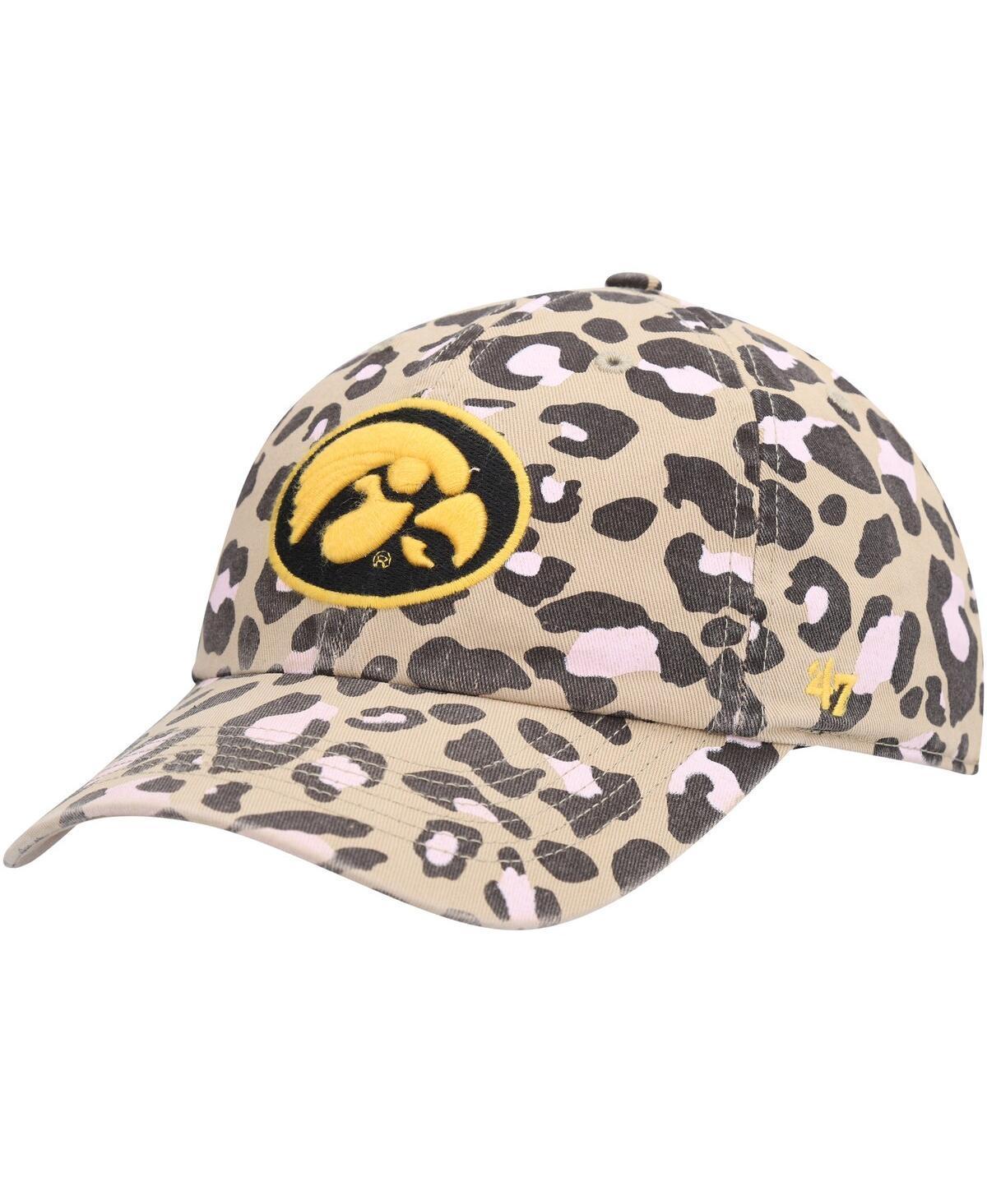 Womens 47 Khaki Iowa Hawkeyes Bagheera Clean Up Adjustable Hat Product Image