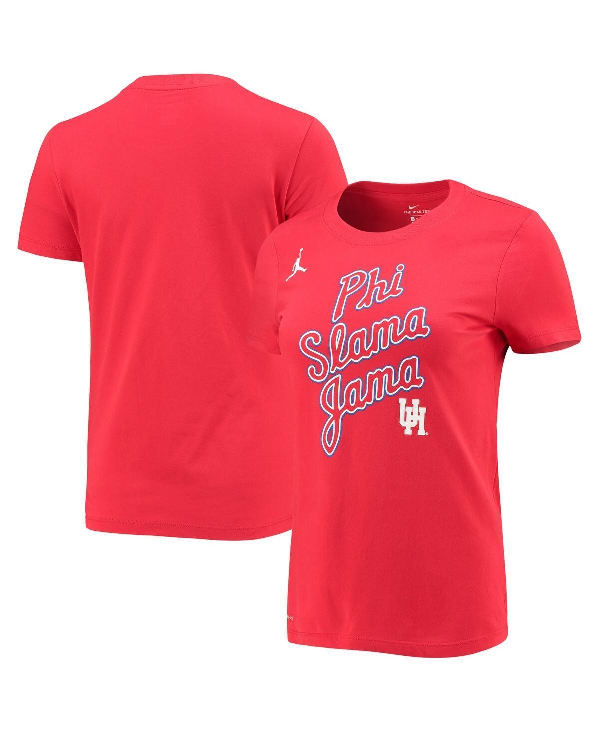 Womens Jordan Red Houston Cougars Phi Slama Jama Performance T-shirt Product Image