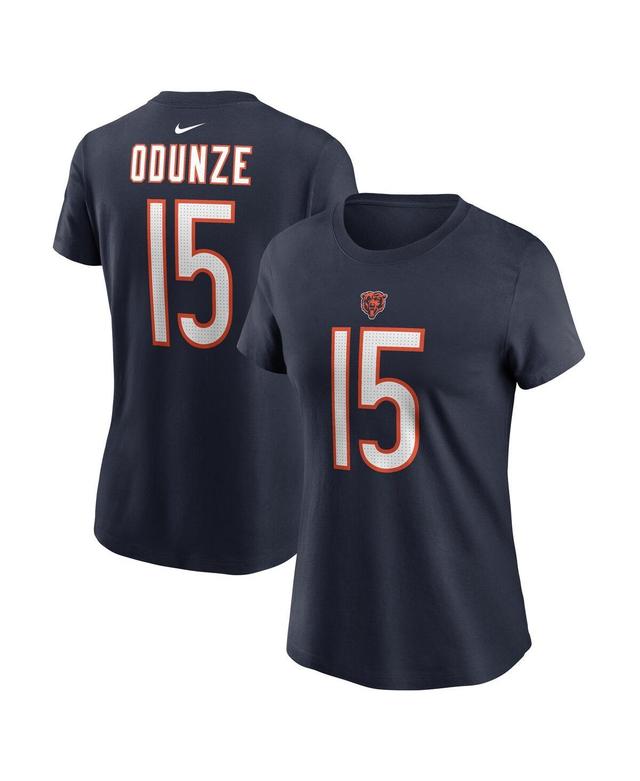 Nike Womens Rome Odunze Navy Chicago Bears 2024 Nfl Draft Name Number T-Shirt Product Image