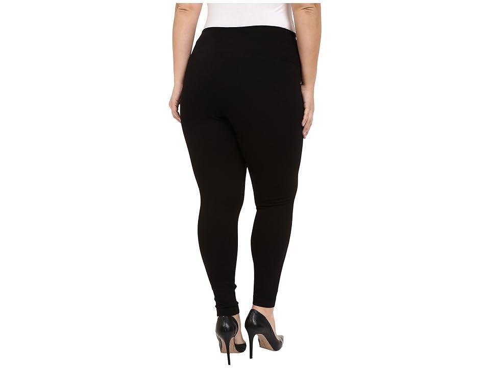 Lysse Plus Size Denim Leggings (Black) Women's Casual Pants Product Image