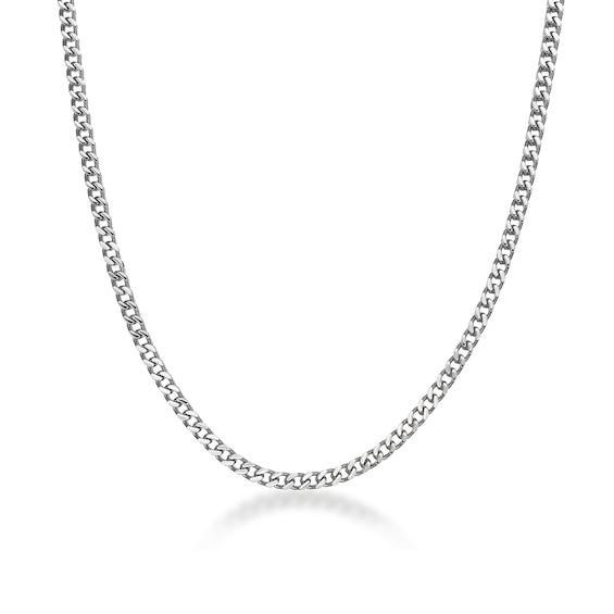 Men's 4.0mm Foxtail Chain Necklace in Solid Stainless Steel - 22" Product Image