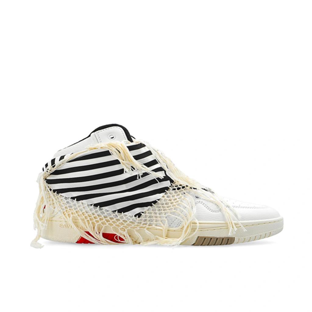 SAINT LAURENT Smith Leather Sneakers In White Product Image