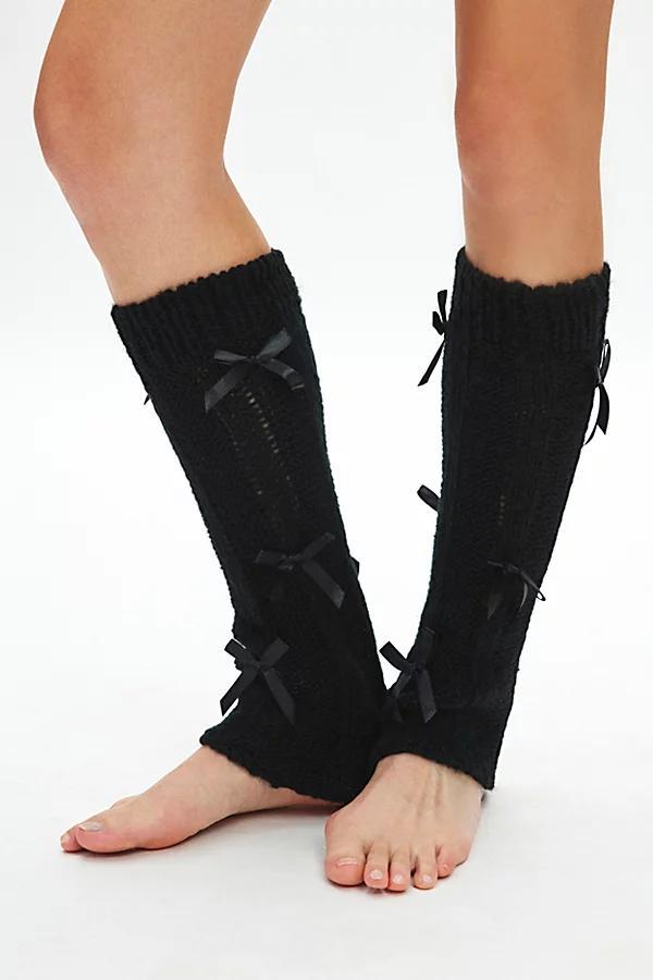 Femme 3D Bow Leg Warmer Womens at Urban Outfitters Product Image