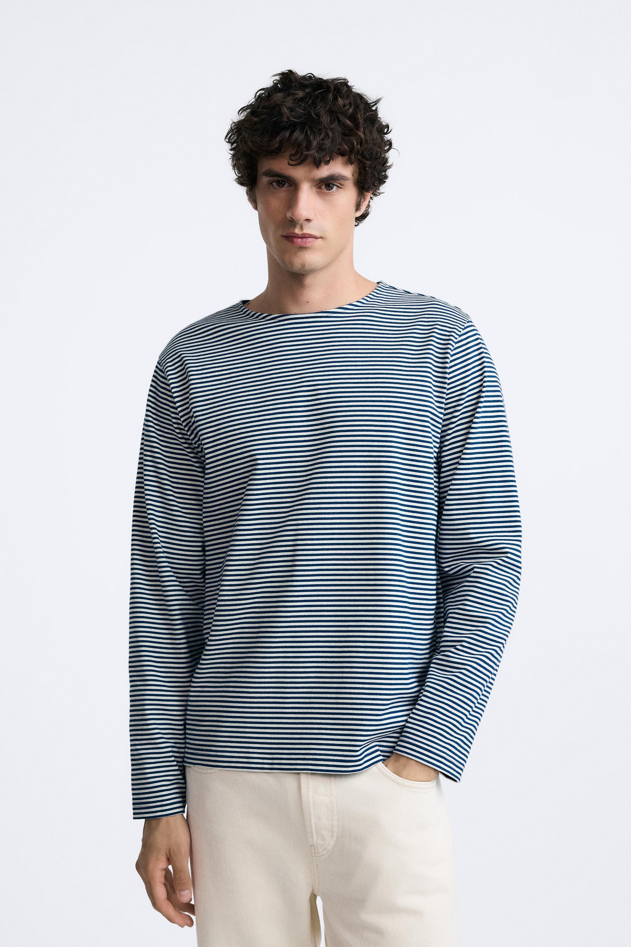 STRIPED JACQUARD T-SHIRT Product Image