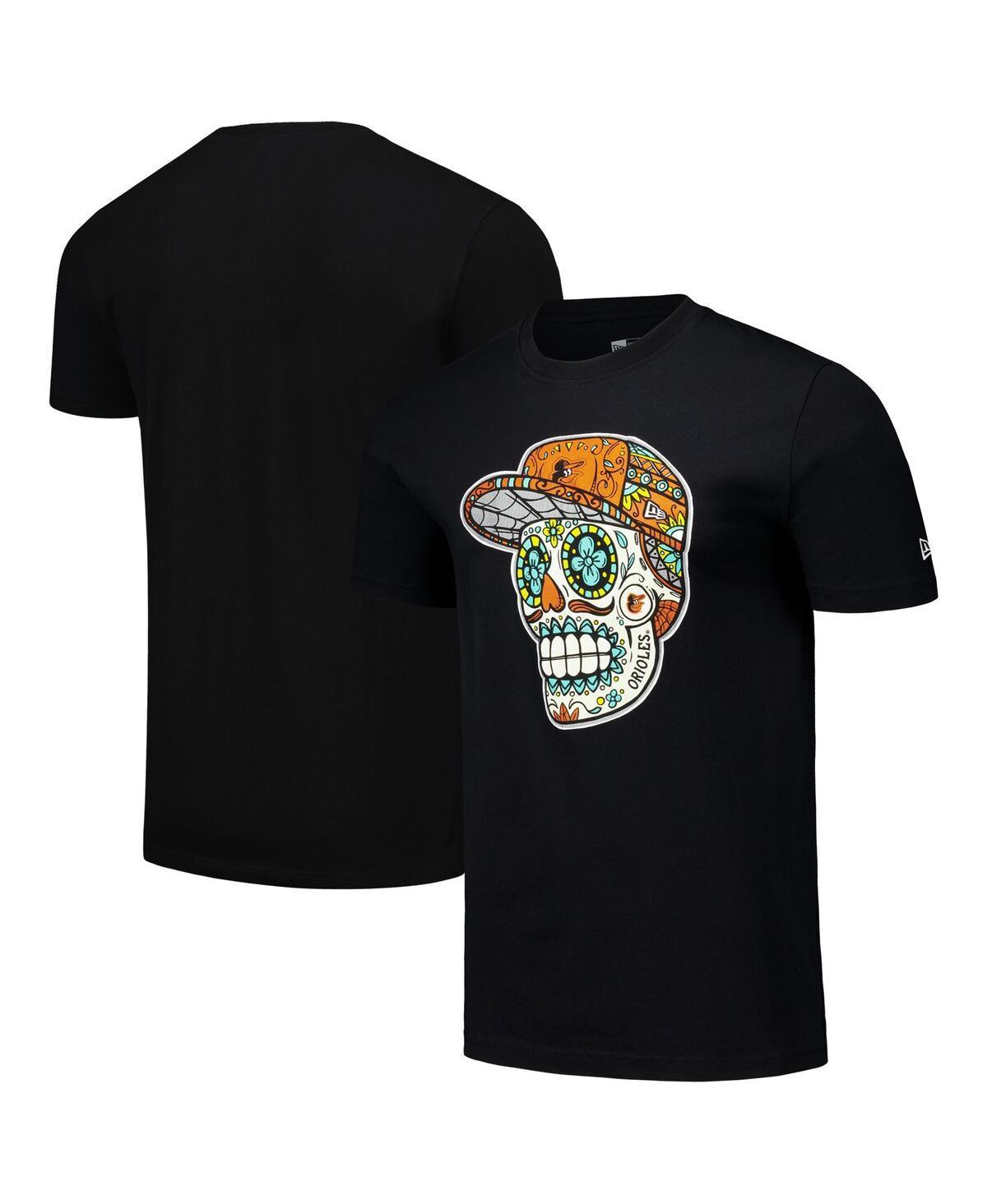 Mens New Era Baltimore Orioles Sugar Skulls T-Shirt Product Image