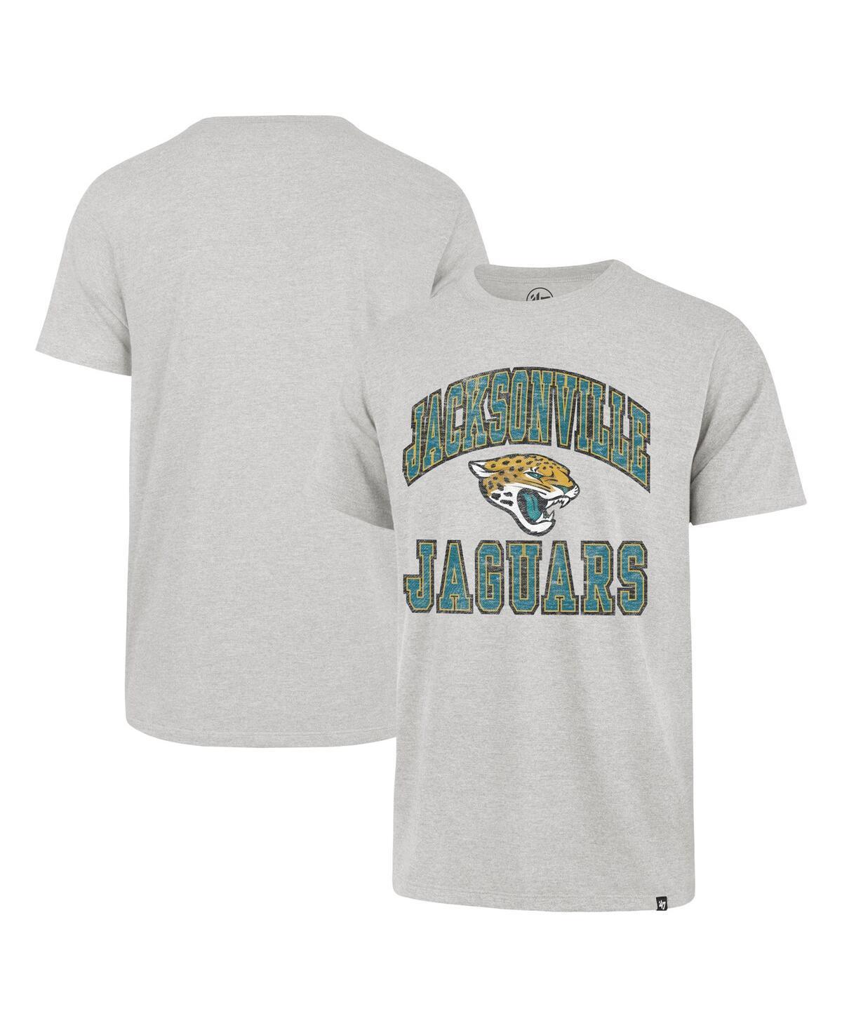 Mens 47 Brand Gray Distressed Jacksonville Jaguars Play Action Franklin T-shirt Product Image