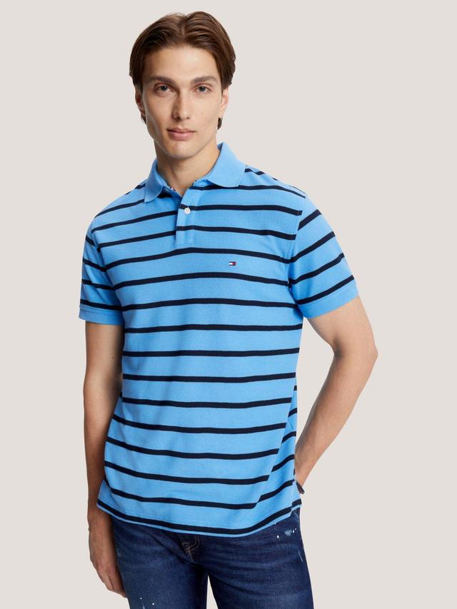 Tommy Hilfiger Men's Regular Fit Stripe Wicking Polo Product Image