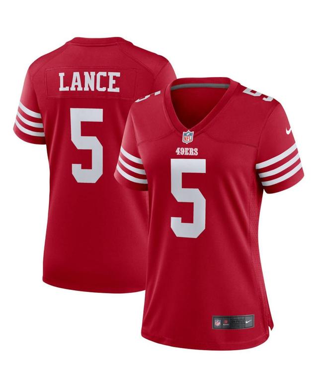 Womens Nike Trey Lance Scarlet San Francisco 49ers Team Player Game Jersey - Scarlet Product Image