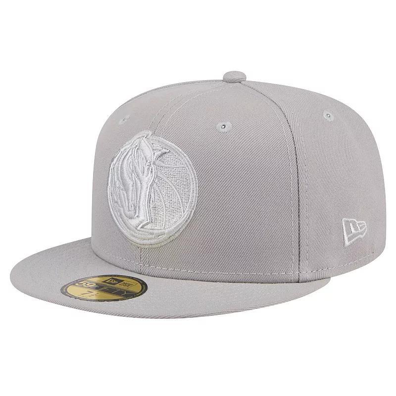 Mens New Era Gray Dallas Mavericks Color Pack 59FIFTY Fitted Hat Product Image