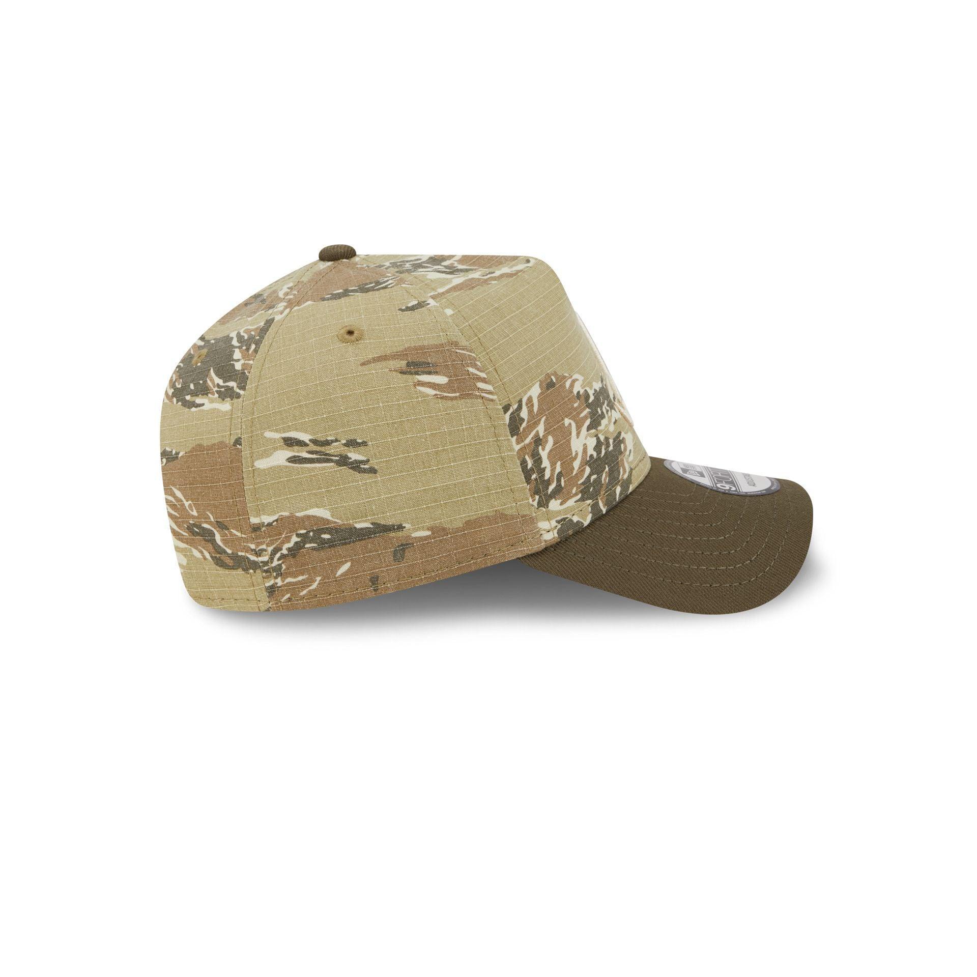 Atlanta Braves Tiger Camo 9FORTY A-Frame Snapback Hat Male Product Image