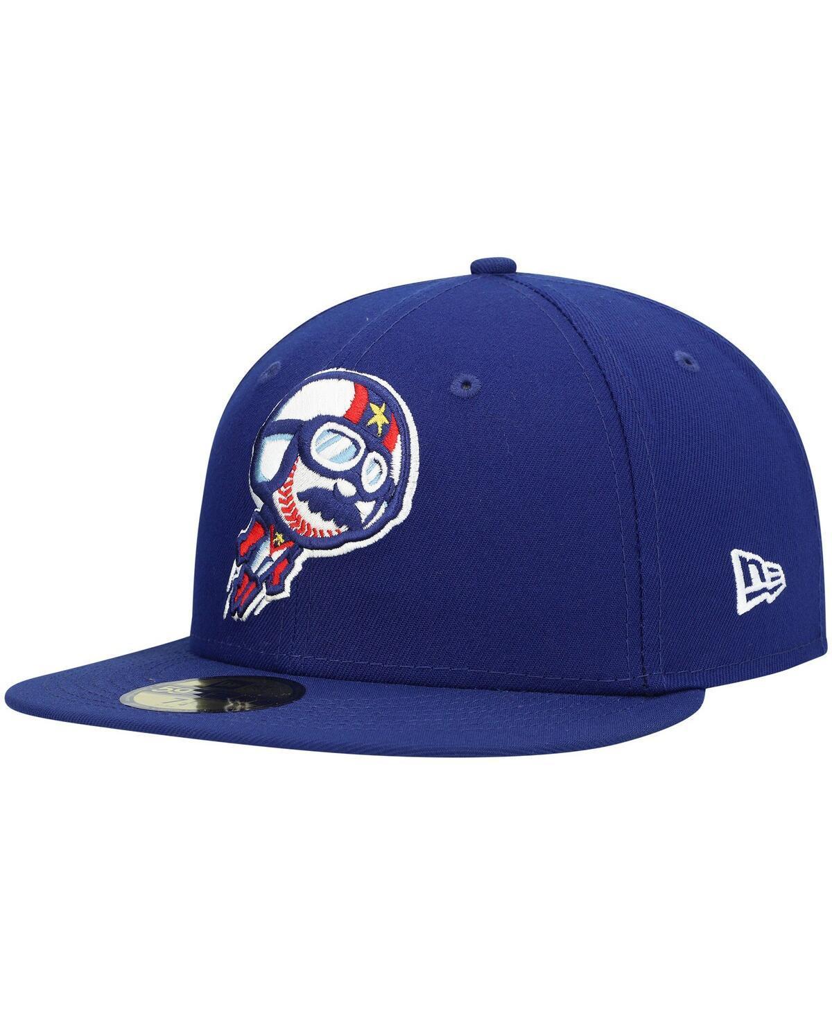 Mens New Era Royal Kannapolis Cannon Ballers Authentic Collection Team Home 59FIFTY Fitted Hat Product Image