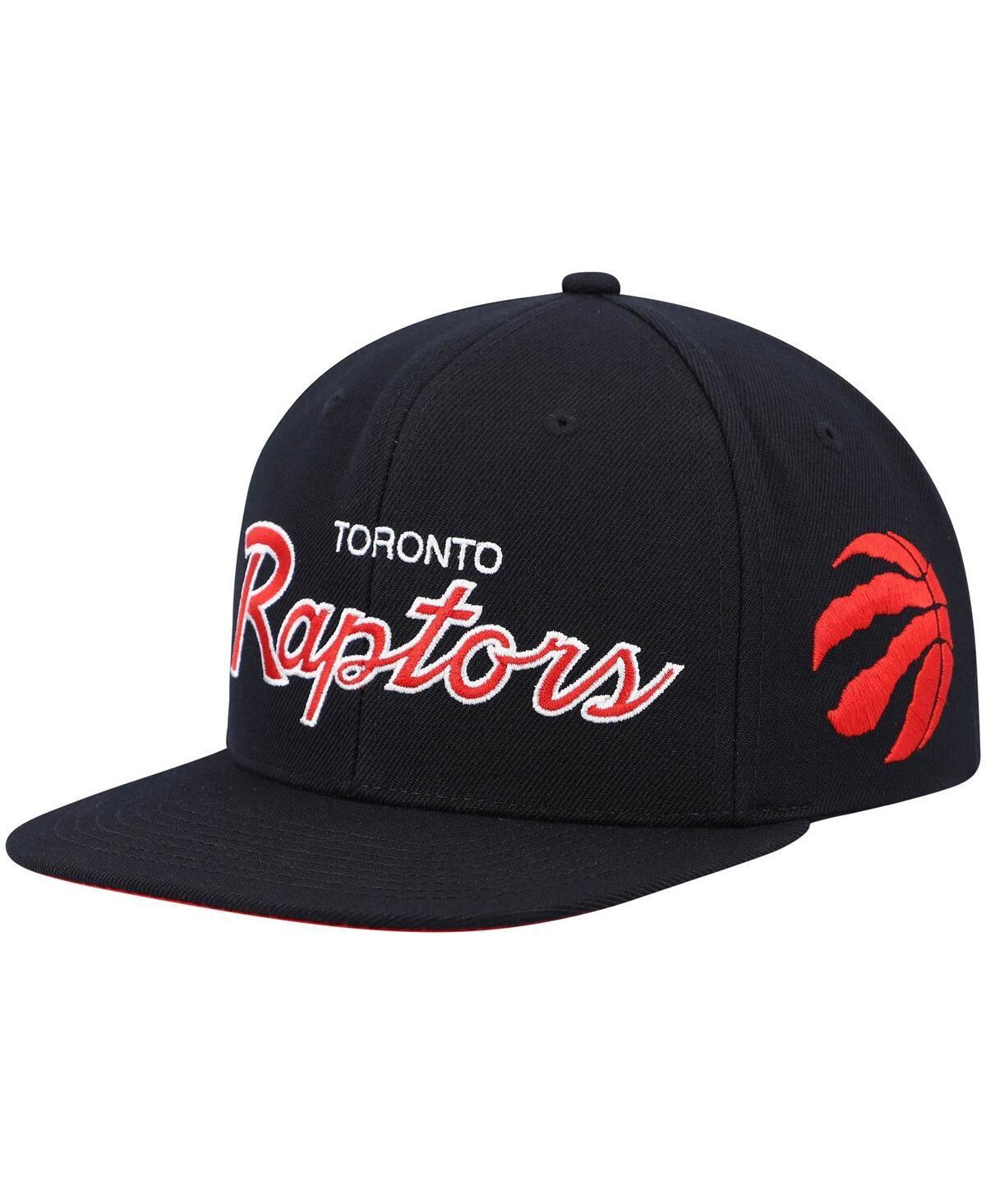 Mens Mitchell & Ness Toronto Raptors Hardwood Classics Script 2.0 Snapback Hat Product Image