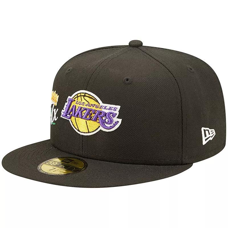 Mens New Era Black Los Angeles Lakers 17x Nba Finals Champions Crown 59FIFTY Fitted Hat Product Image