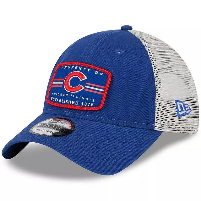 Mens New Era Royal Chicago Cubs Property Trucker 9TWENTY Snapback Hat Product Image