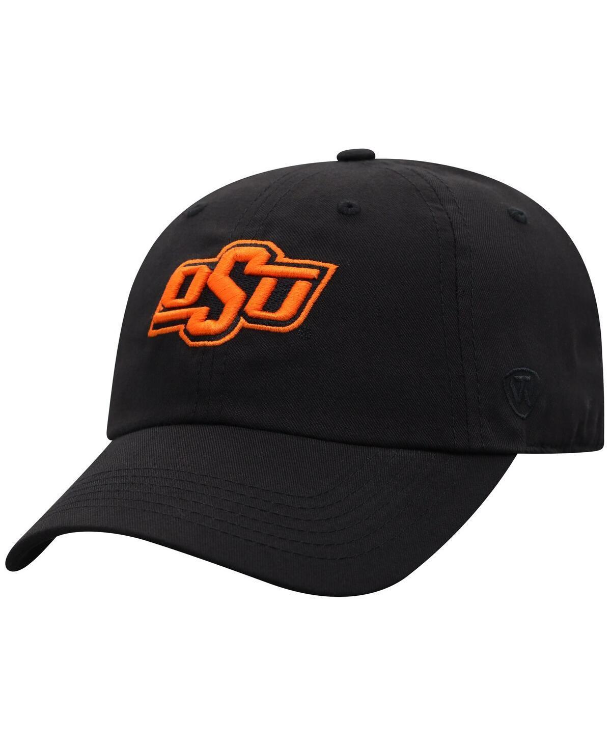 Mens Top of the World Black Oklahoma State Cowboys Staple Adjustable Hat Product Image