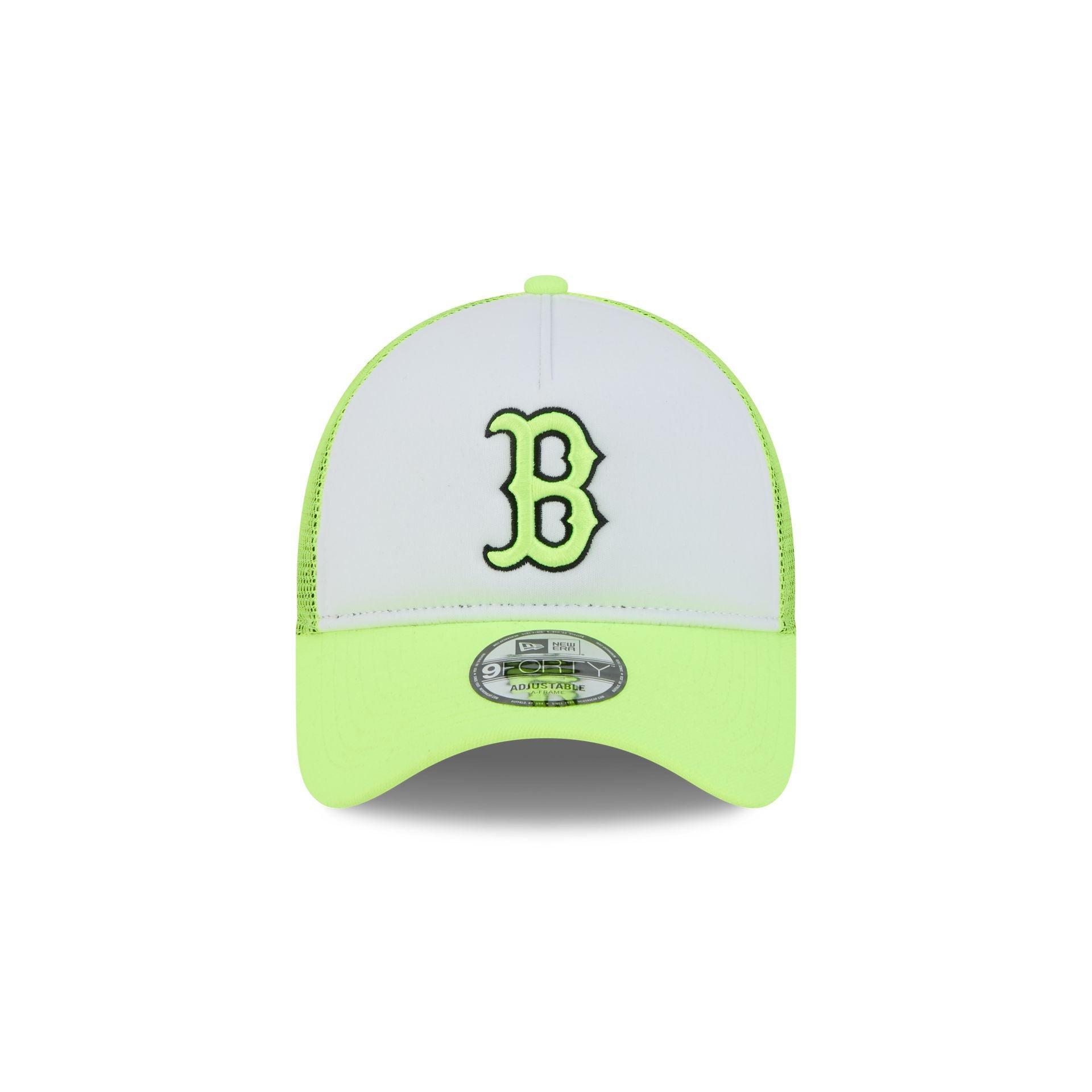 Boston Red Sox Hi Vis Doodle 9FORTY A-Frame Trucker Hat Male Product Image