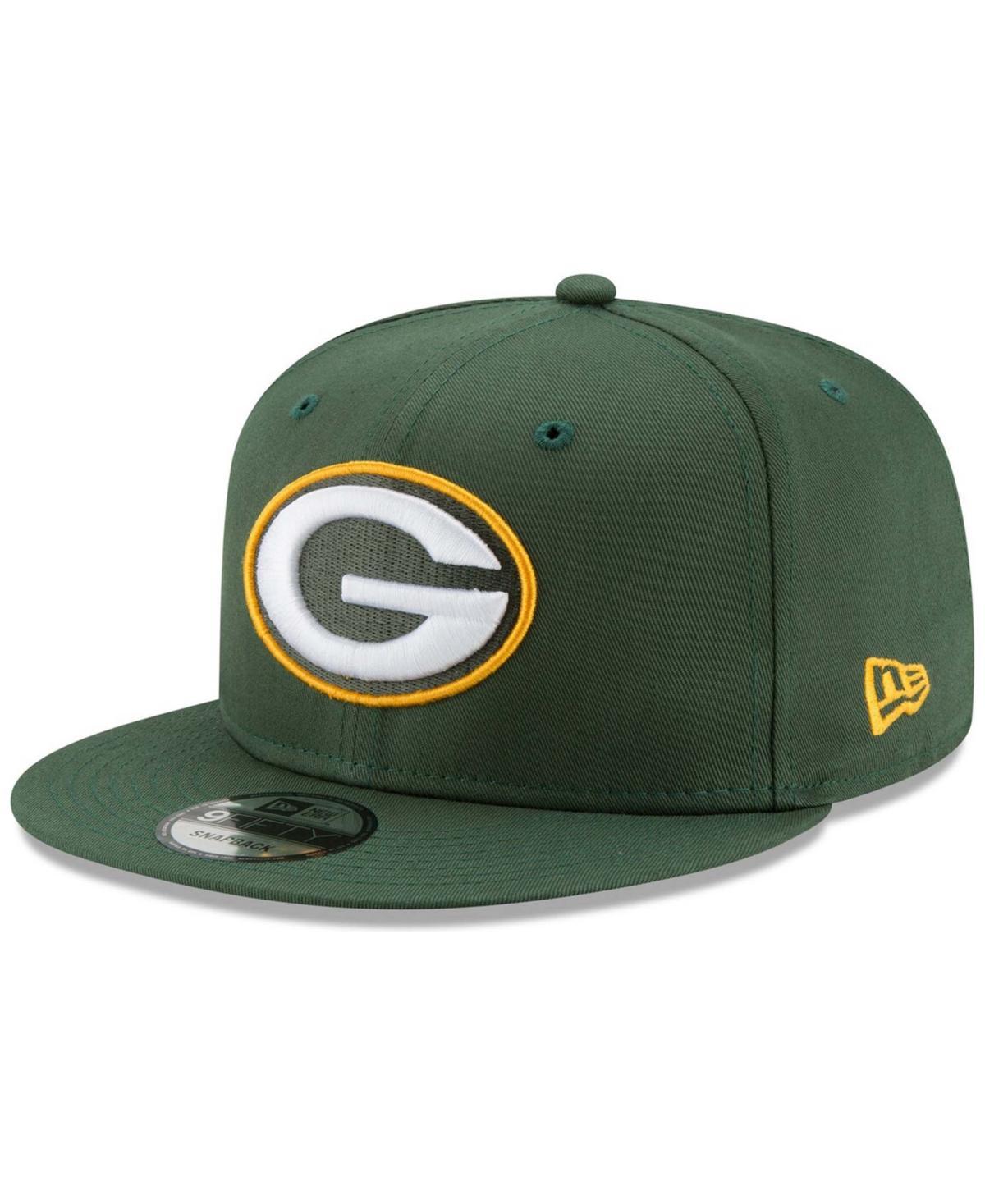 Mens New Era Bay Packers Basic 9FIFTY Adjustable Snapback Hat Product Image