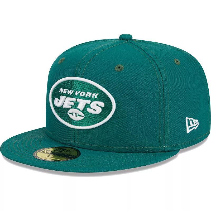 Mens New Era Green New York Jets  Main 59FIFTY Fitted Hat Product Image