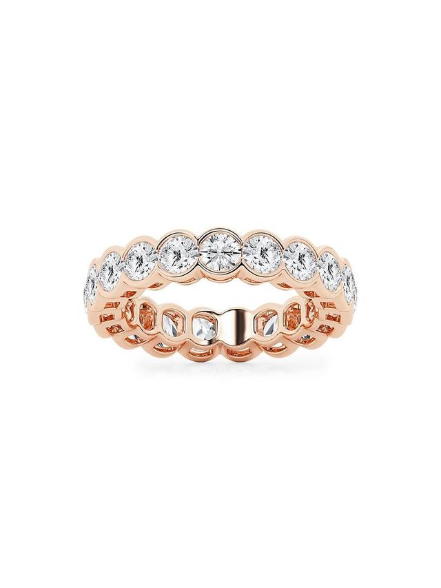 Womens 14K Rose Gold & Round Lab-Grown Diamond Eternity Band/2.00-5.00 TCW Product Image