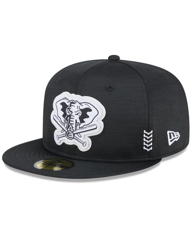 Mens New Era Black Oakland Athletics 2024 Clubhouse 59FIFTY Fitted Hat Product Image