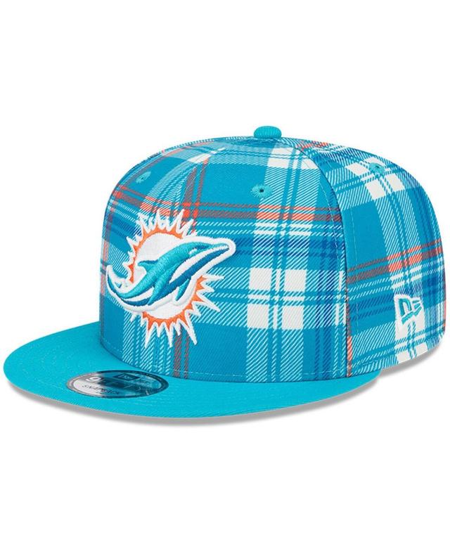 New Era Mens Aqua Miami Dolphins 2024 Sideline Statement 9FIFTY Snapback Hat Product Image