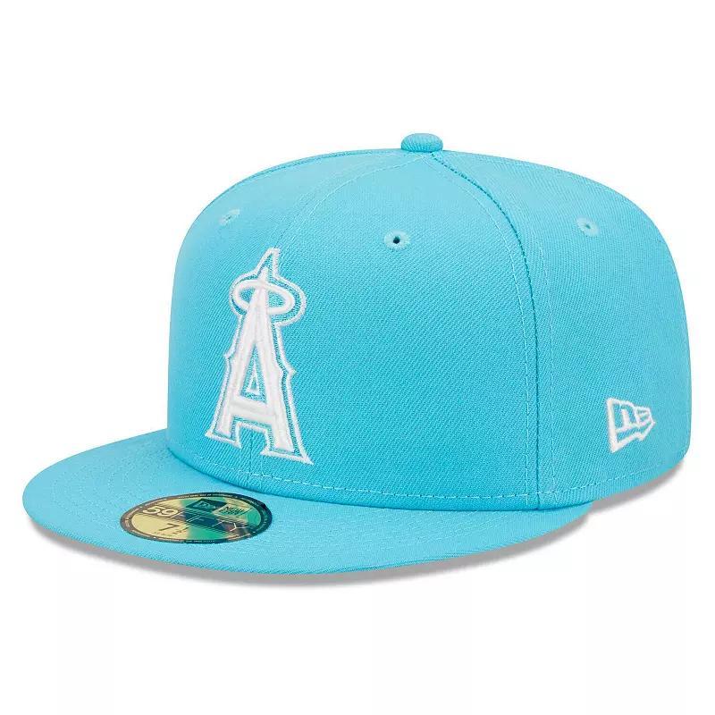 Mens New Era Los Angeles Angels Vice Highlighter Logo 59FIFTY Fitted Hat Product Image