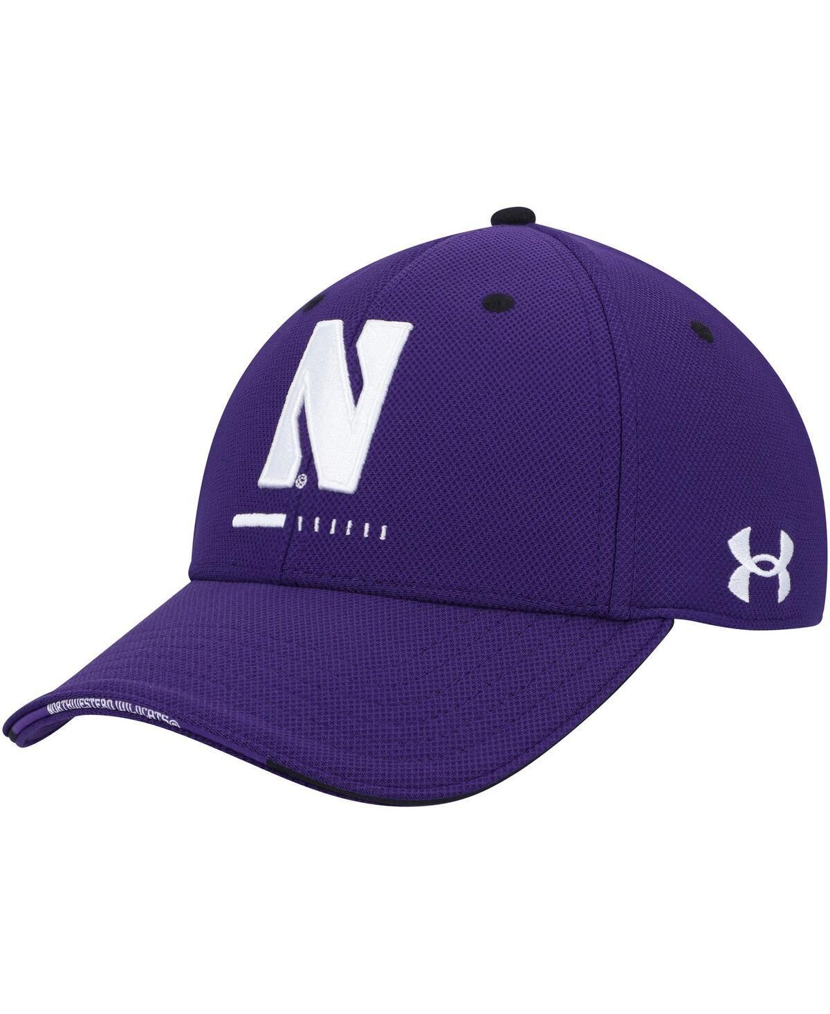 Mens Under Armour Purple Northwestern Wildcats Blitzing Accent Performance Flex Hat Product Image