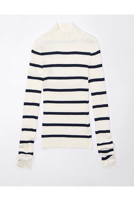 AE Ribbed Mock Neck Sweater Women's Product Image