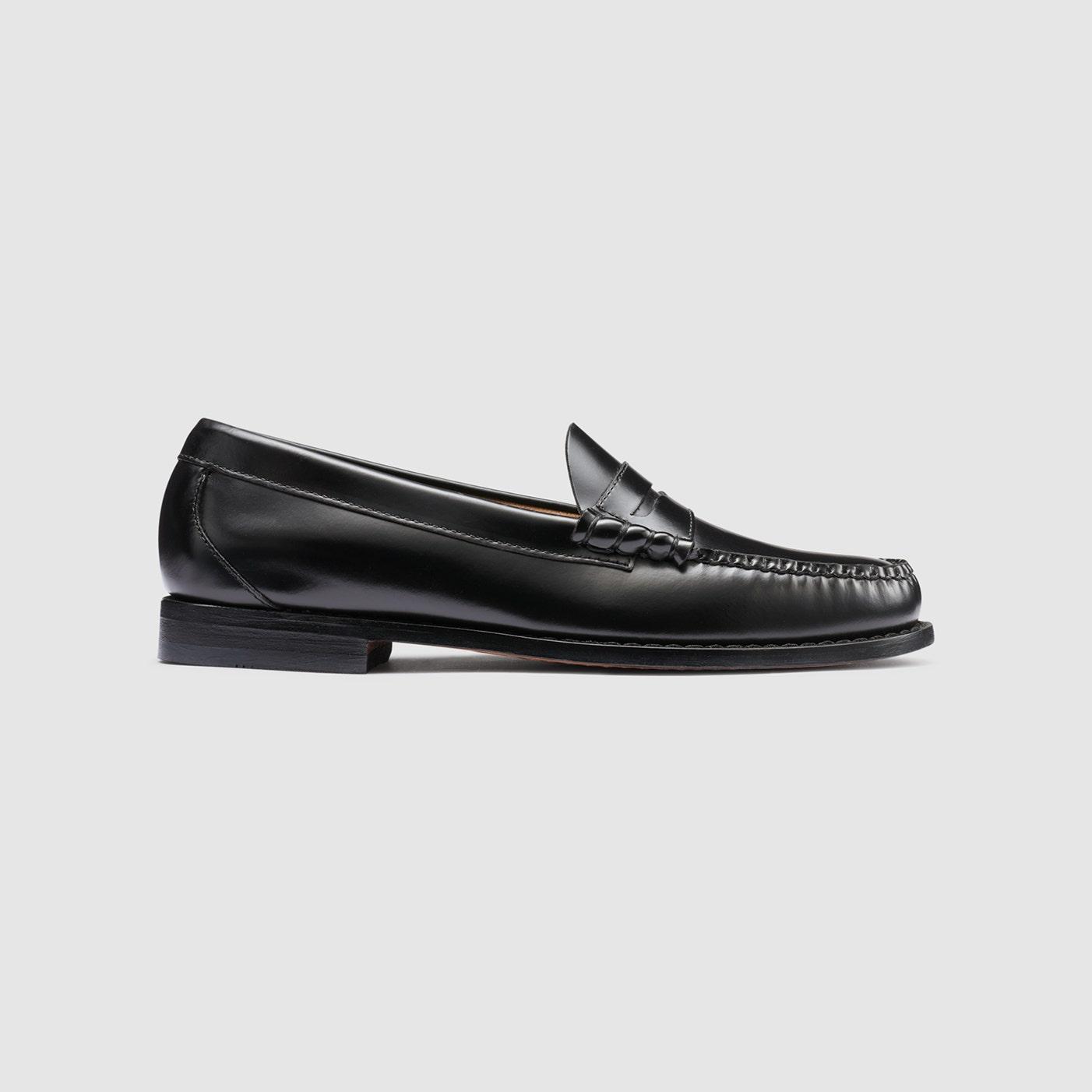 G.H.BASS Original G.H.BASS   Men's Larson Weejuns Loafer Shoes   Black   Size 12W  - Size: 12W Product Image