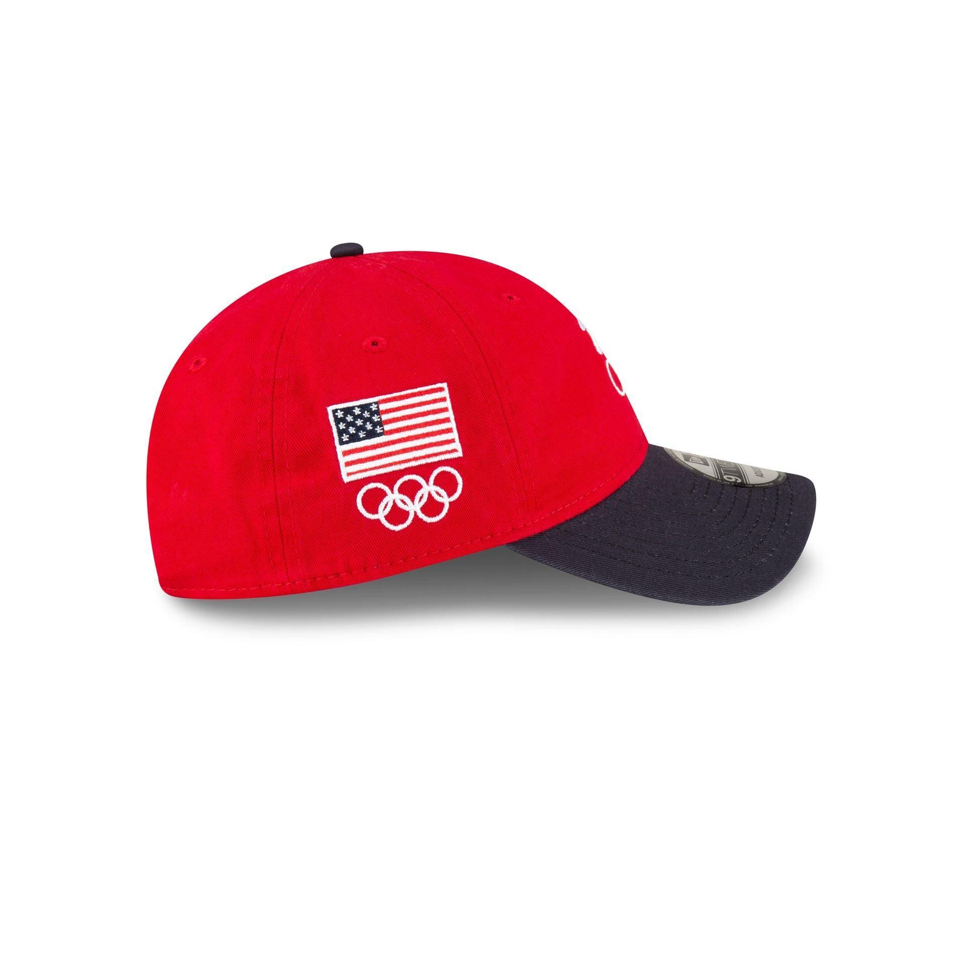 Team USA Cycling Red 9TWENTY Adjustable Hat Male Product Image