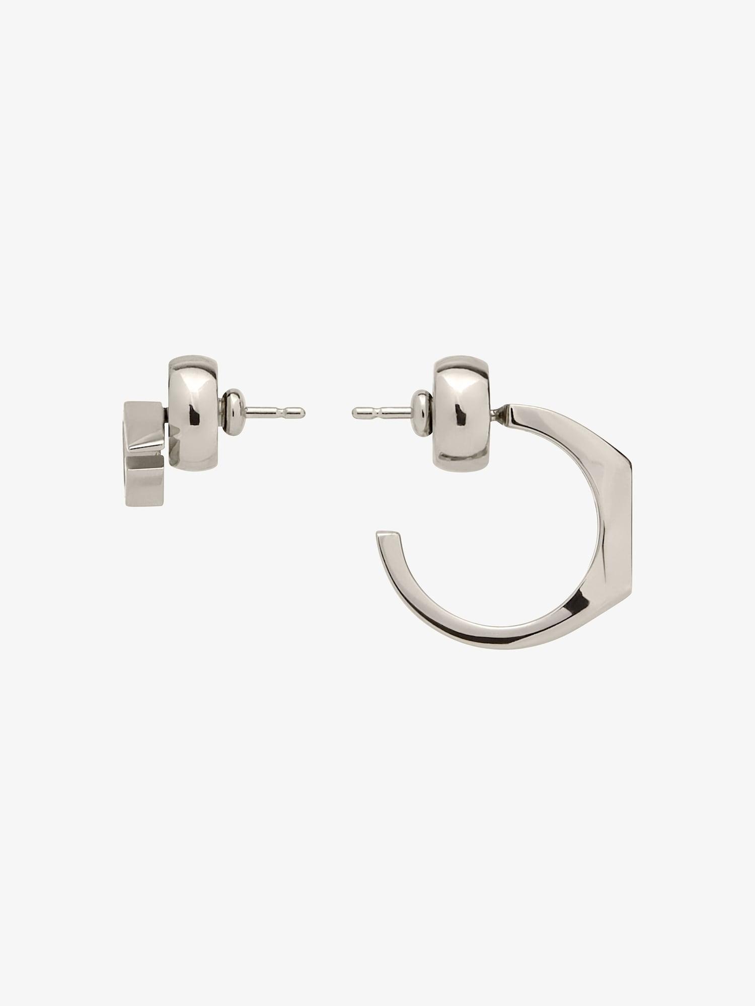 Giv Cut asymmetrical earrings in metal Product Image