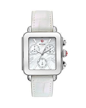 Deco Sport Chronograoh Watch, White Product Image