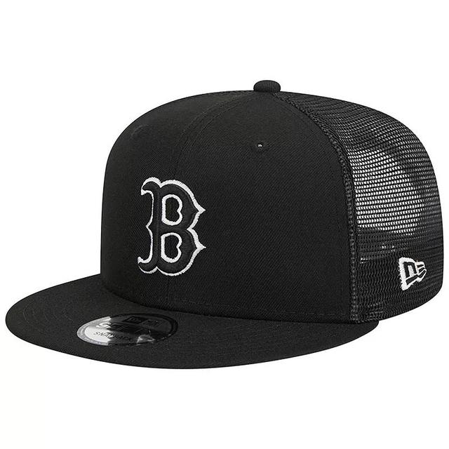 Mens New Era Boston Red Sox Trucker 9FIFTY Snapback Hat Product Image