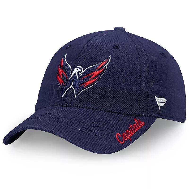 Womens Fanatics Branded Washington Capitals Core Primary Logo Adjustable Hat, Blue Product Image