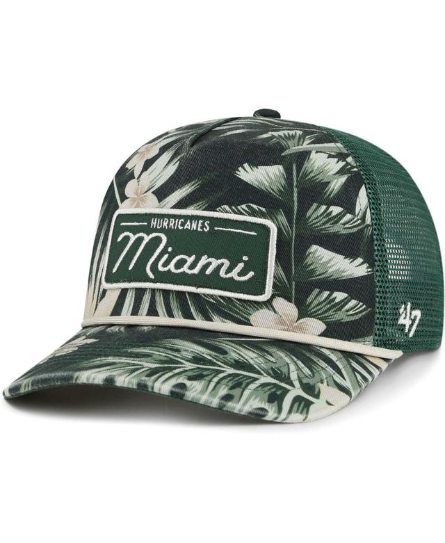 Mens 47 Brand Green Miami Hurricanes Tropicalia Hitch Adjustable Hat Product Image