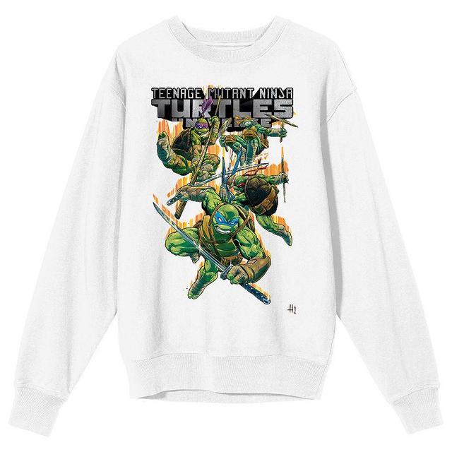 Mens Nickelodeon Teenage Mutant Ninja Turtles Universe Group Graphic Tee White Product Image