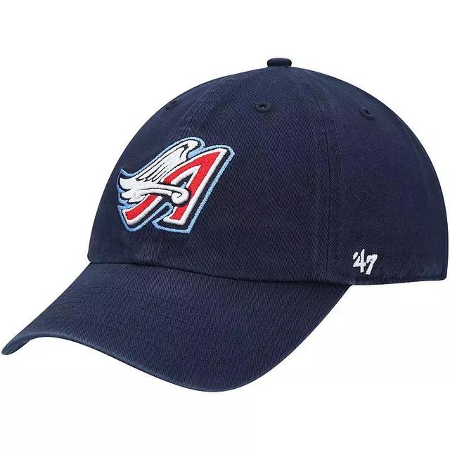 Mens 47 Navy California Angels 1997 Wings Logo Cooperstown Collection Clean Up Adjustable Hat, Mlb Blue Product Image