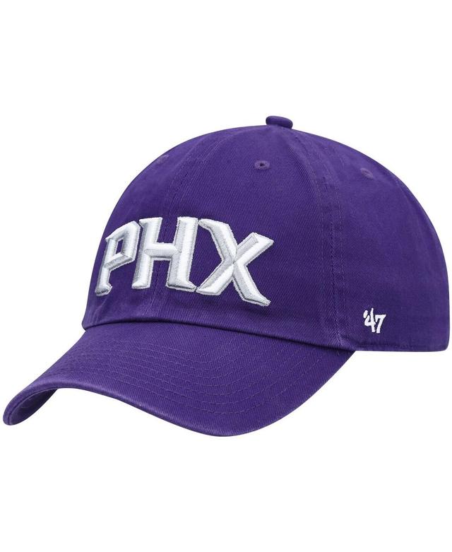 Mens 47 Purple Phoenix Suns Clean Up Wordmark Adjustable Hat Product Image