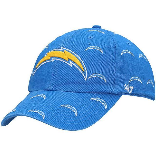 Womens 47 Powder Blue Los Angeles Chargers Confetti Clean Up Adjustable Hat Product Image