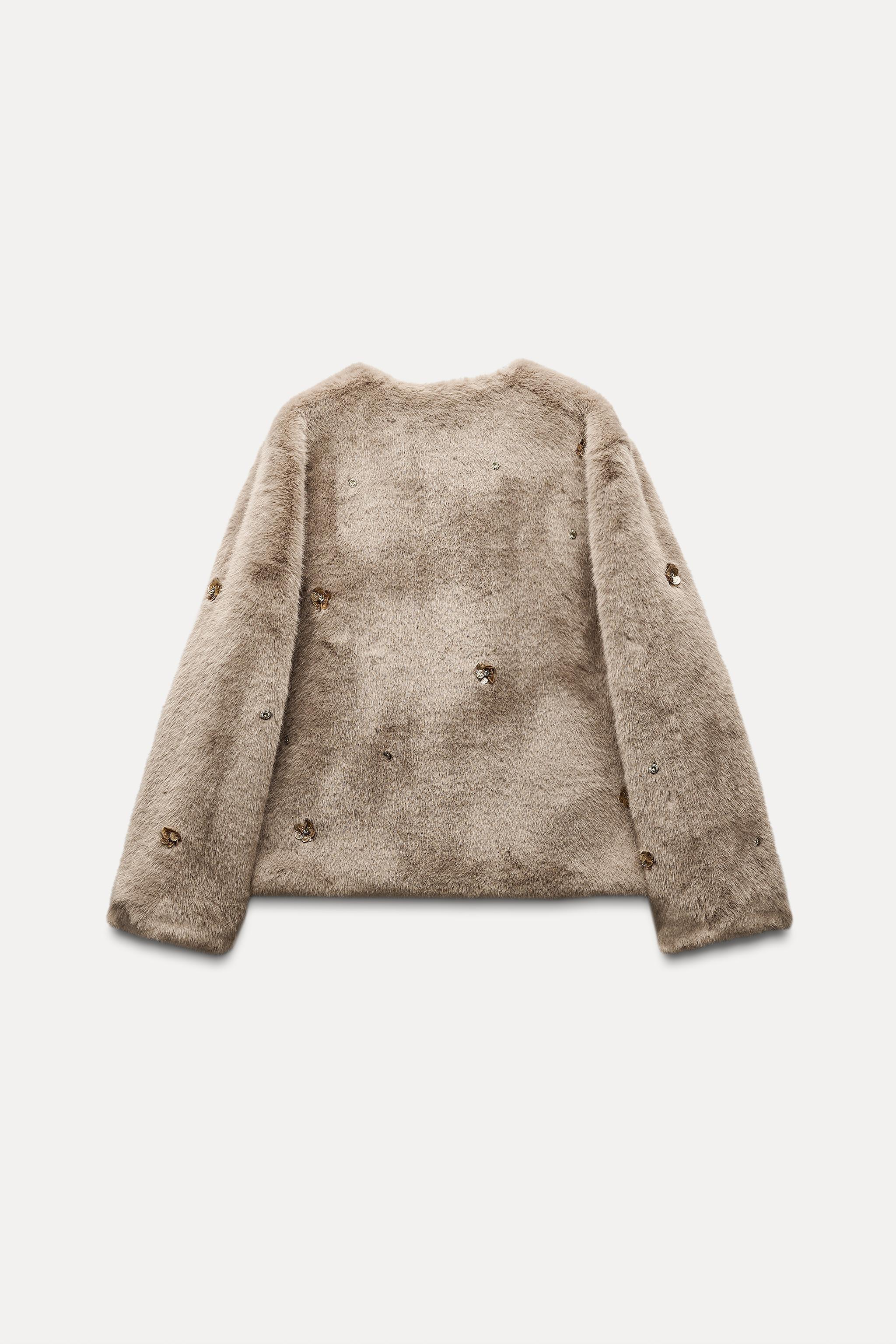 FAUX FUR SHORT COAT Product Image