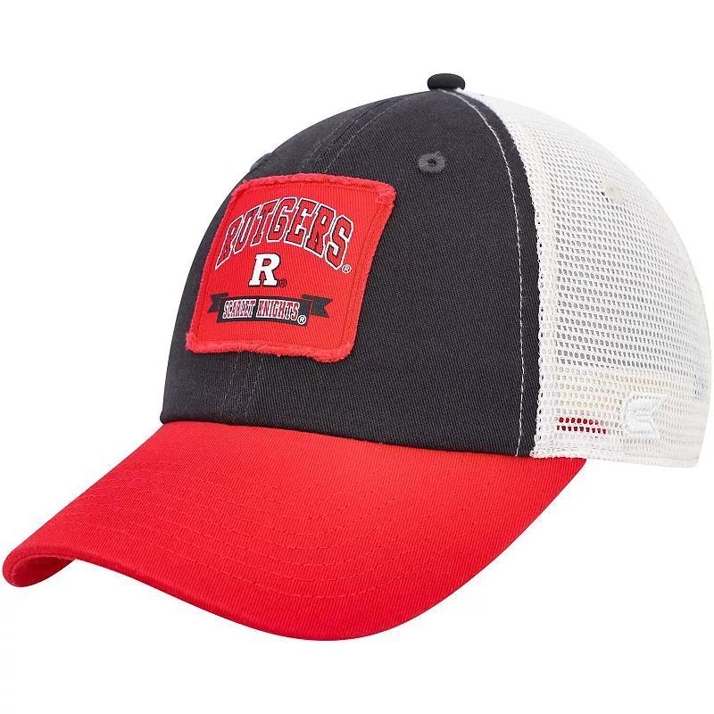 Mens Colosseum Rutgers Scarlet Knights Objection Snapback Hat, Grey Product Image