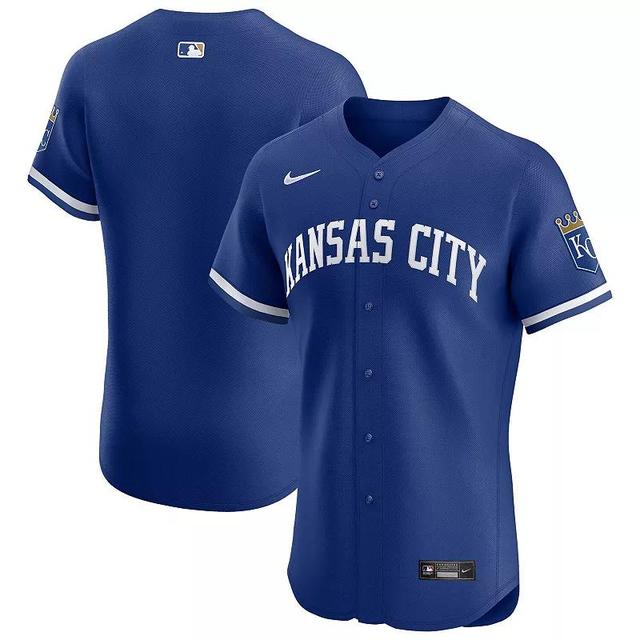 Mens Nike Royal Kansas City Royals Alternate Vapor Premier Elite Patch Jersey Product Image