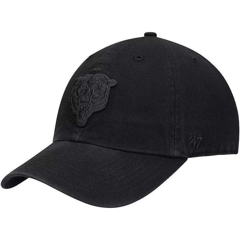 Mens Black Chicago Bears Team Tonal Clean Up Adjustable Hat Product Image