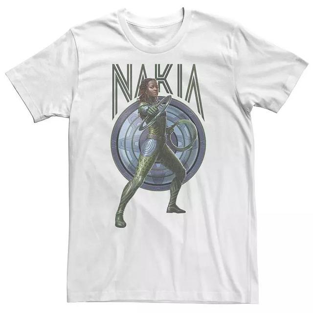 Big & Tall Marvel Wakanda Forever Nakia Blue Shield Tee, Mens Product Image