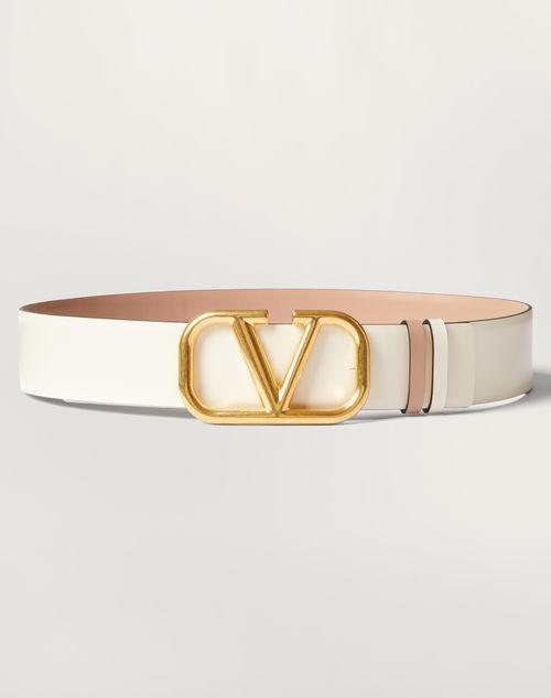 REVERSIBLE VLOGO SIGNATURE BELT IN GLOSSY CALFSKIN 40 MM  Product Image