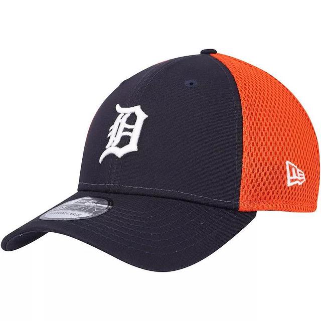 Mens New Era Detroit Tigers Team Neo 39THIRTY Flex Hat Blue Product Image